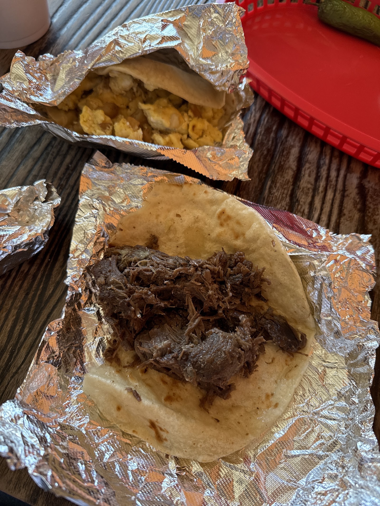 Barbacoa tacos with fresh salsa